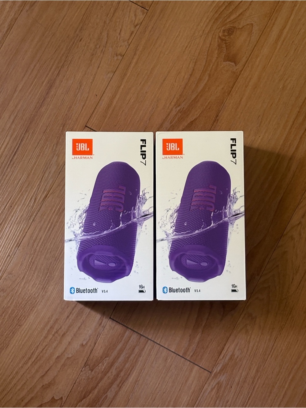 Portable Bluetooth Speakers (Image shows JBL Flip7 boxes)
